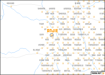 map of Anjie