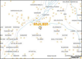 map of Anjīlbon