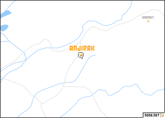 map of Anjīrak