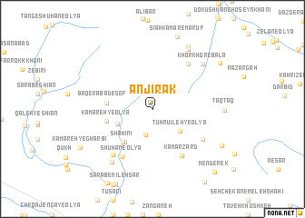 map of Anjīrak