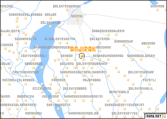 map of Anjīrak