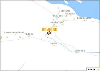map of Anjīrak