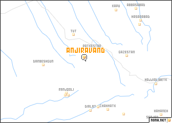 map of Anjīr Āvand