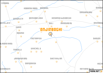 map of Anjīr Bāghī