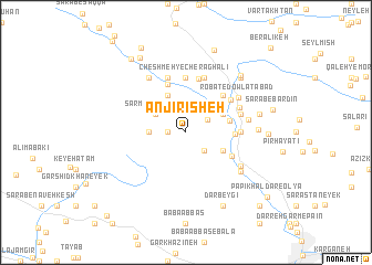map of Anjīrīsheh