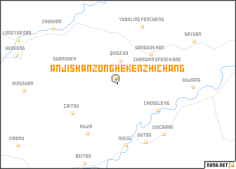map of Anjishanzonghekenzhichang