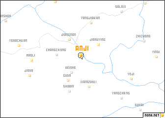 map of Anji