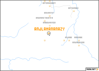 map of Anjlamananazy