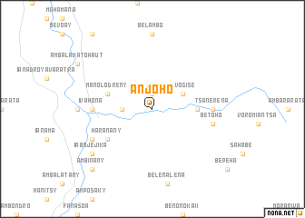 map of Anjoho