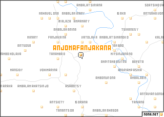 map of Anjoma-Fanjakana