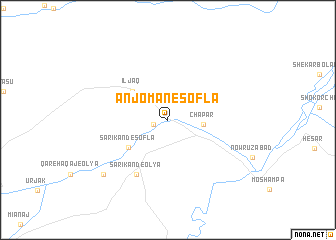 map of Anjoman-e Soflá