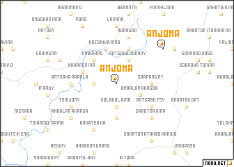 map of Anjoma