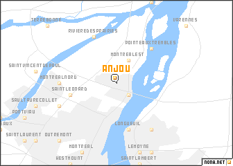 map of Anjou