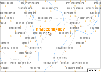 map of Anjozorofady