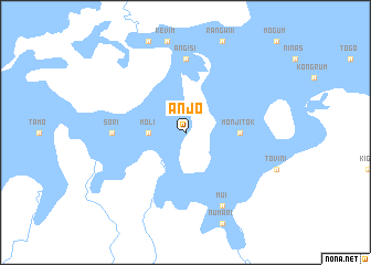 map of Anjo