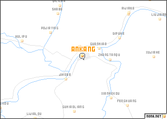 map of Ankang