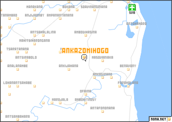 map of Ankazomihogo