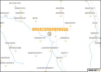 map of Ankazondrano Sud