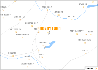 map of Ankenytown