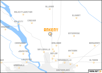 map of Ankeny