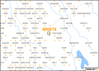 map of Ānkʼetʼē