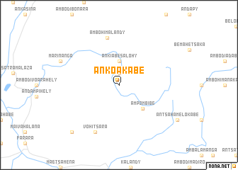 map of Ankoakabe