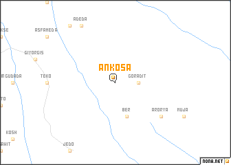 map of Ānkʼosa