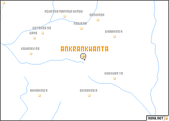 map of Ankrankwanta