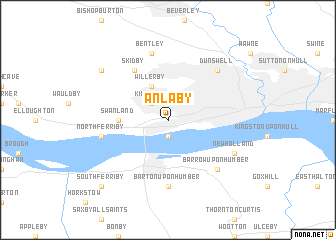 map of Anlaby