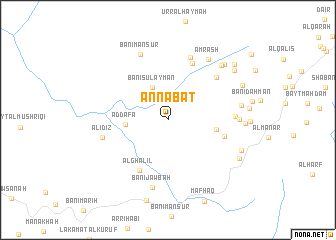 map of An Nābāt