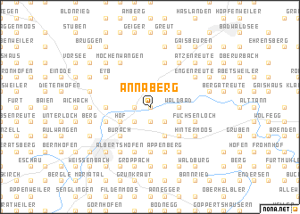 map of Annaberg