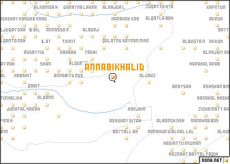 map of An Nabī Khālid