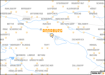 map of Annaburg