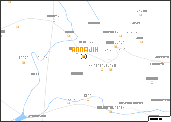 map of An Nājiḩ