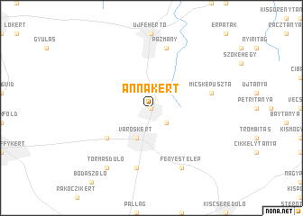 map of Annakert