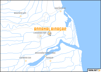map of Annāmalainagar