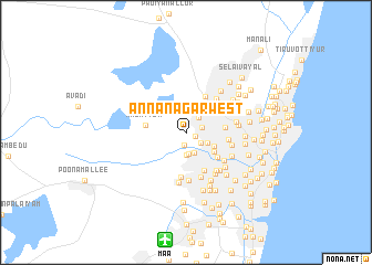 map of Anna Nagar West