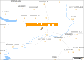 map of Annandale Estates