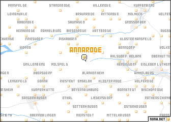 map of Annarode