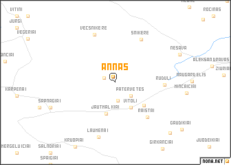 map of (( Annas ))