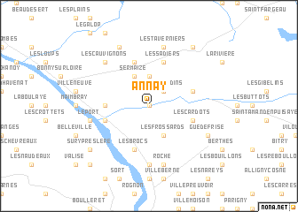 map of Annay