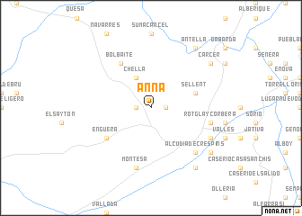 map of Anna