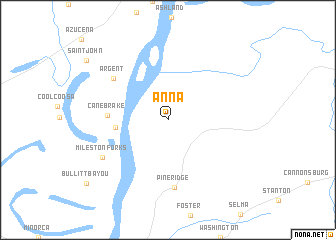 map of Anna