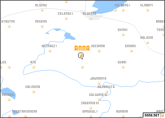 map of Anna