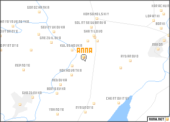 map of Anna
