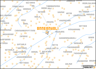map of Anneānwāli