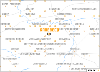 map of Annebecq