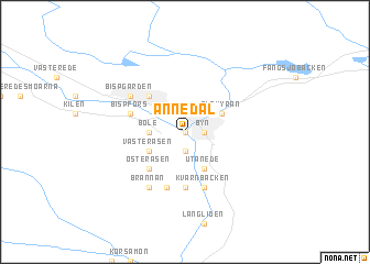 map of Annedal