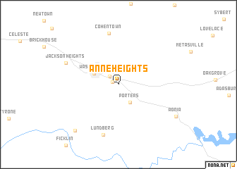 map of Anne Heights