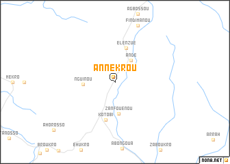 map of Annékrou